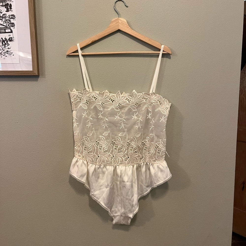 1980’s Gold label Victoria’s Secret lace teddy